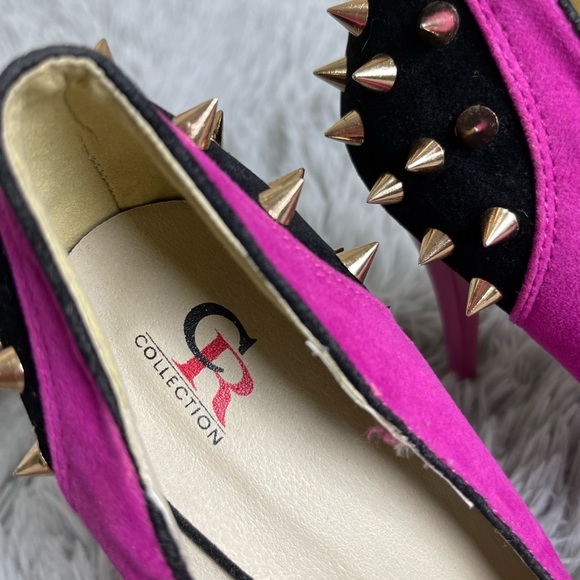 CR collection Barbiecore pink spiked heels size 7 - Picture 5 of 9